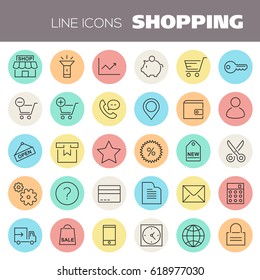 Inline Shopping Icons Collection