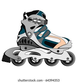 Inline Skate Boot (vector)