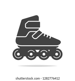 Inline skates icon vector isolated