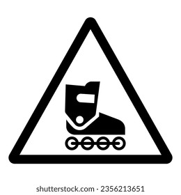 Inline Skates Symbol Sign,Vector Illustration, Isolate On White Background Label. EPS10