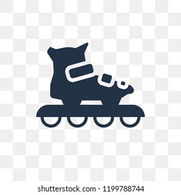 Inline skates vector icon isolated on transparent background, Inline skates transparency concept can be used web and mobile