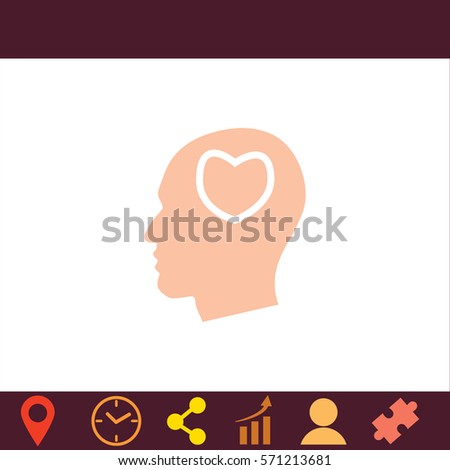 Inlove  icon. Vector design. 