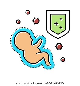 innate immunity color icon vector. innate immunity sign. isolated symbol illustration