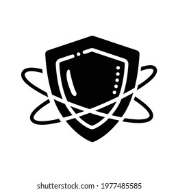 Innate immunity glyph icon. Immune system concept. Immunology. Body defence system. Health, immunity, disease prevention. Filled flat sign. Isolated silhouette vector illustration