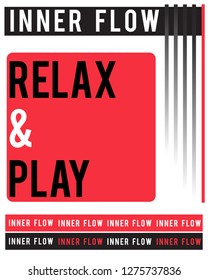 inner flow. ctive wear slogan prints. sporty graphic design.