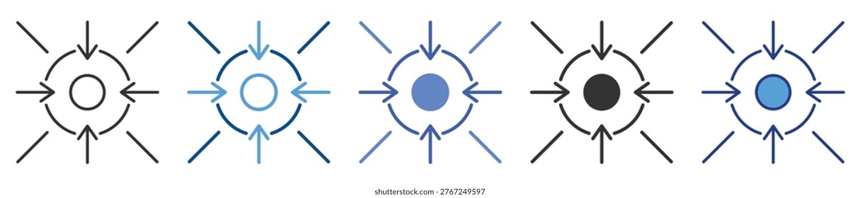 Inner Focus icon set multiple style collection