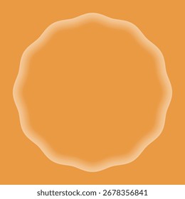 Rahmen für inneres Leuchtschild. Abstrakter Minimalrahmen mit weichem Innenglanz, minimales Vektordesign für moderne Grafikprojekte.