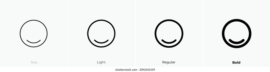inner shadow down icon. Thin, Light Regular And Bold style design isolated on white background