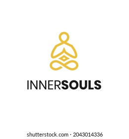 Inner Soul Yoga Simple Logo Design