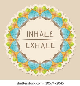inner strength mandala with message