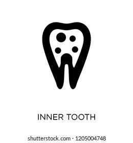 Inner Tooth icon. Inner Tooth symbol design from Dentist collection. Simple element vector illustration on white background.