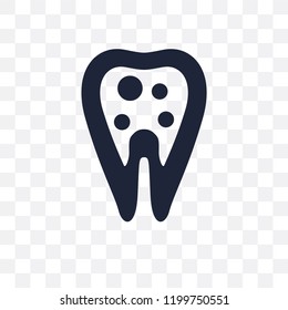 Inner Tooth transparent icon. Inner Tooth symbol design from Dentist collection. Simple element vector illustration on transparent background.
