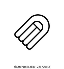 Inner tube flat icon. Single high quality outline symbol of summer for web design or mobile app. Thin line signs of lifebuoy for design logo, visit card, etc. Outline logo of holiday