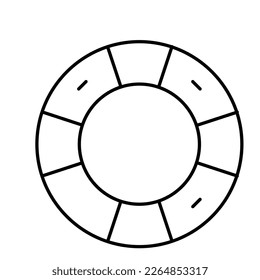 Inner tube Vector Icon easily modify

