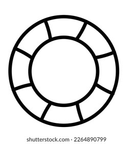 Inner tube Vector Icon easily modify

