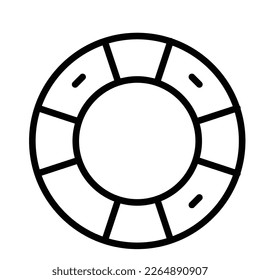 Icono del vector del tubo interior modificar fácilmente

