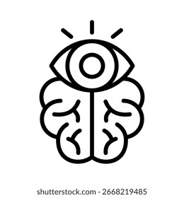 Elemento de icono de visión interior para el diseño