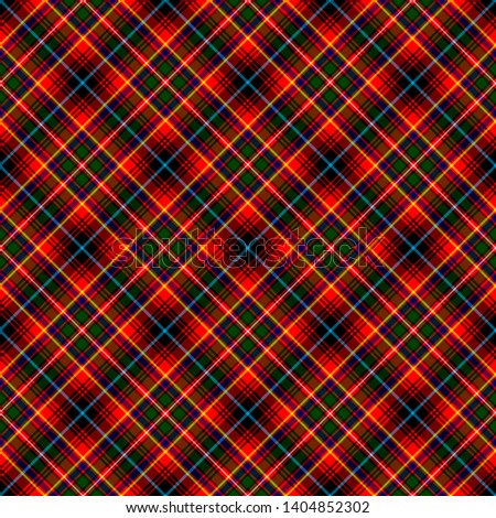 Innes Modern Tartan. Diagonal cell, seamless pattern for fabric, kilts, skirts, plaids