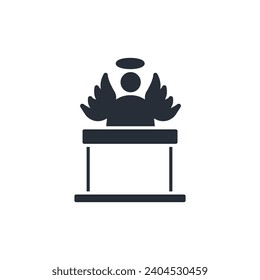 Unschuld-Symbol. vector.Editable stroke.linear style sign for use web design,logo.Symbol illustration.