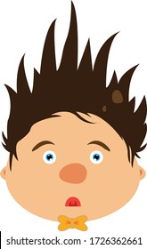 Innocent Child Cartoon Character Vectorization