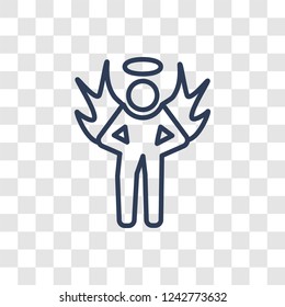 Innocent icon. Trendy linear Innocent logo concept on transparent background from law and justice collection