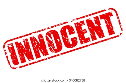 INNOCENT red stamp text on white