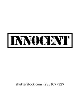 Innocent text on white background.