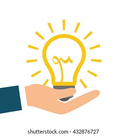 Innovate disign. Idea icon. Flat illustration , vector