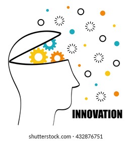 Innovate disign. Idea icon. Flat illustration , vector
