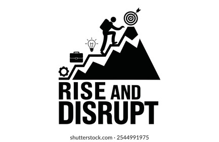 Innovate, Elevate, Dominate for Business Success | Leadership, Growth, and Collaboration Icons"