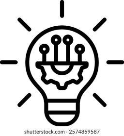 Innovate Icon Outline Vector Illustration