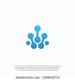 Innovate Or Inovation Technology Blue Icon, Abstract Technological Vector Logo Template