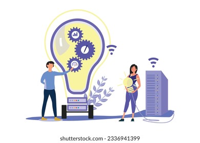 Innovate Marketing  Landing Page illustration