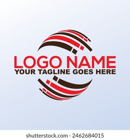 Innovate technology startup logo concept, round emblem, solution symbol, isolated vector logotype on white background