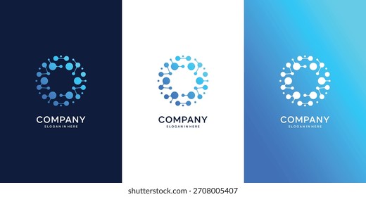 Innovar concepto de logotipo de inicio de tecnología, símbolo de solución digital, diseño de logotipo de Vector aislado
