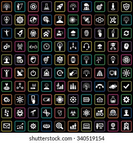 innovation 100 icons universal set for web and mobile