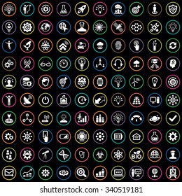 innovation 100 icons universal set for web and mobile