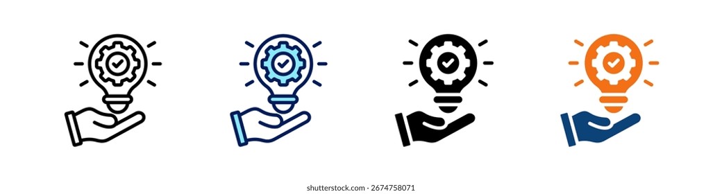 Innovation All In One Icon Multi Styles Vektor Set