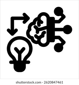 Innovation Black Icon. Simple Vector Illustration on White Background