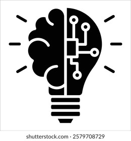 Innovation Bulb Icon Element For Design