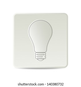 Innovation bulb icons / buttons - graphic design elements