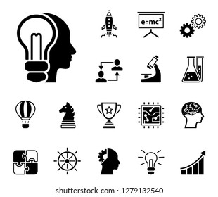 innovation business icon set
