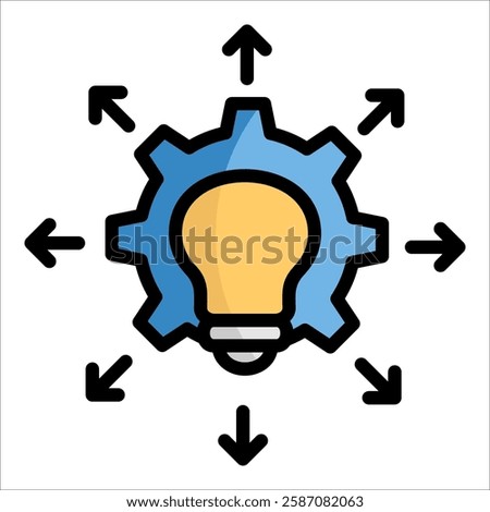 Innovation Capacity Icon Element For Design