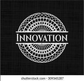 Innovation chalkboard emblem