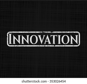 Emblema de pizarra de innovación