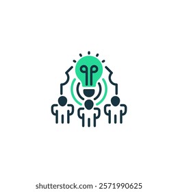 Innovation Circle line icon. Universal creative premium symbol. Vector sign icon logo template. Vector illustration