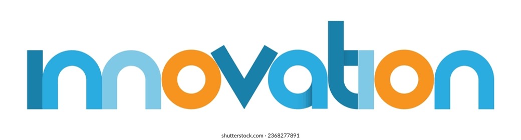 INNOVATION colorful vector geometric type