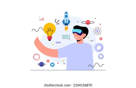 Innovationskonzept mit Ideengrafik
