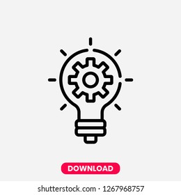 Innovation concept line icon. Simple element illustration. Innovation concept outline symbol design. Can be used for web and mobile UI/UX . Modern vector style.