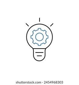 innovation concept line icon. Simple element illustration. innovation concept outline symbol design.